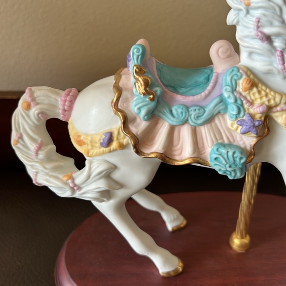 Vtg Lenox Carousel Nautical Horse Hand Painted Porcelain Collectible Figurine - Picture 5 of 14